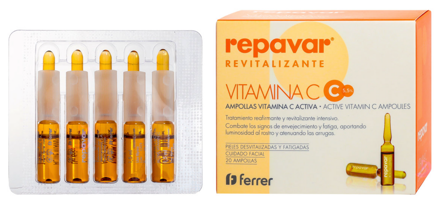 Ferrer repavar - 芮培菈 - 高濃度維他命C活膚淨白安瓶精華 (1.5ml × 20支)  (2025年5月到期)