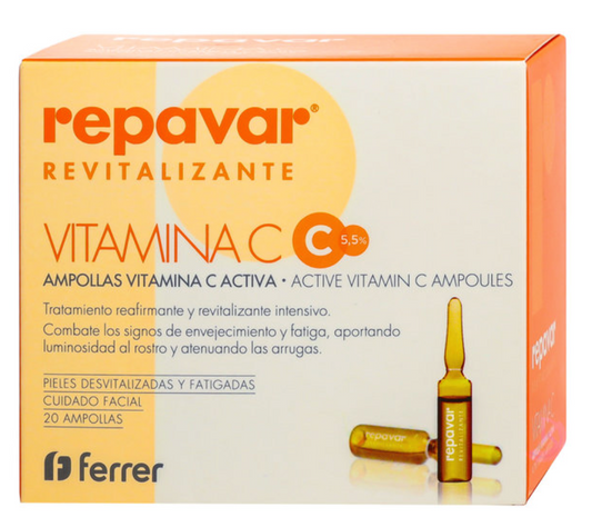 Ferrer repavar - 芮培菈 - 高濃度維他命C活膚淨白安瓶精華 (1.5ml × 20支)  (2025年5月到期)